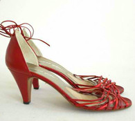 Vintage Andrew Geller Red Strappy Heel