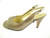 Vintage Bruno Magli Bronze Peep Toe Pump