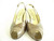 Vintage Bruno Magli Bronze Peep Toe Pump