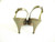 Vintage Bruno Magli Bronze Peep Toe Pump