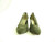 Vintage Olive Green Troylings Suede Pump