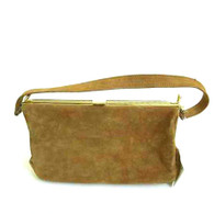 Vintage Air Step Tan Suede Purse