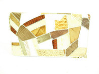 Vintage Varon Creme Reptile Mix Purse