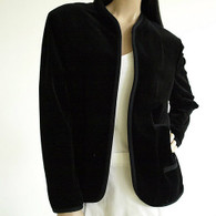 Vintage Butte Black Velvet Cardigan Blazer