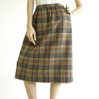 Vintage 1960's/1970's Pendleton Wool Plaid Skirt