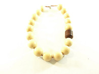 Vintage Chunky Wood Beaded Necklace at Borough Vintage.