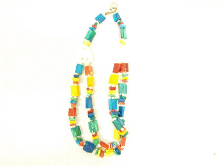 Vintage Dip Dyed Stone Necklace at Borough Vintage.
