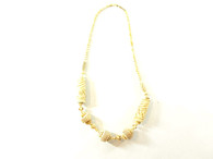 Vintage Cream Hand Carved Bone Necklace at Borough Vintage.