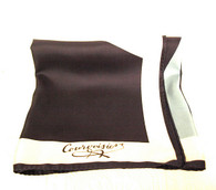 Vintage Courvoisier Scarf - Navy Napolean Graphic Silk Print