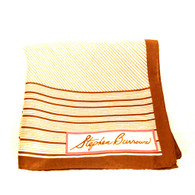 Vintage Designer Stephen Burrows Signed Silk Scarf