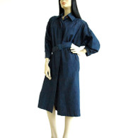 Vintage 1980s Rickie Freeman Denim Dress