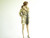 Vintage Cream/Beige Fur Checker Coat