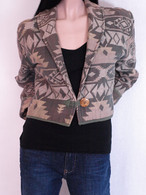 Vintage 1980's Cropped Aztec Blazer
