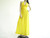 Vintage 1970's Yellow Halter Knit Maxi Dress