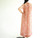 Vintage 1970's Treacy Lowe Peach Silk Boho Maxi Dress