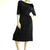 Vintage 1950's R & K Originals Black Wiggle Dress