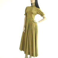Vintage 1960s Dress Medallion Print Maxi at Borough Vintage.