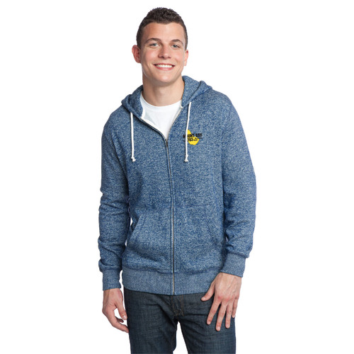 Mount Gay® Rum Marled Fleece Full-Zip Hoodie by District® (Blue) Mount Gay® Rum Marled Fleece Full-Zip Hoodie by District® (Blue)