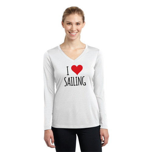 I Love Sailing Women's Wicking Shirt I Love Sailing Women's Wicking Shirt