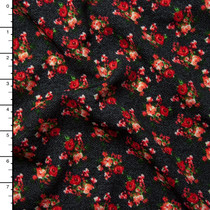 Red Diamond Pattern Liverpool Knit - Cali Fabrics