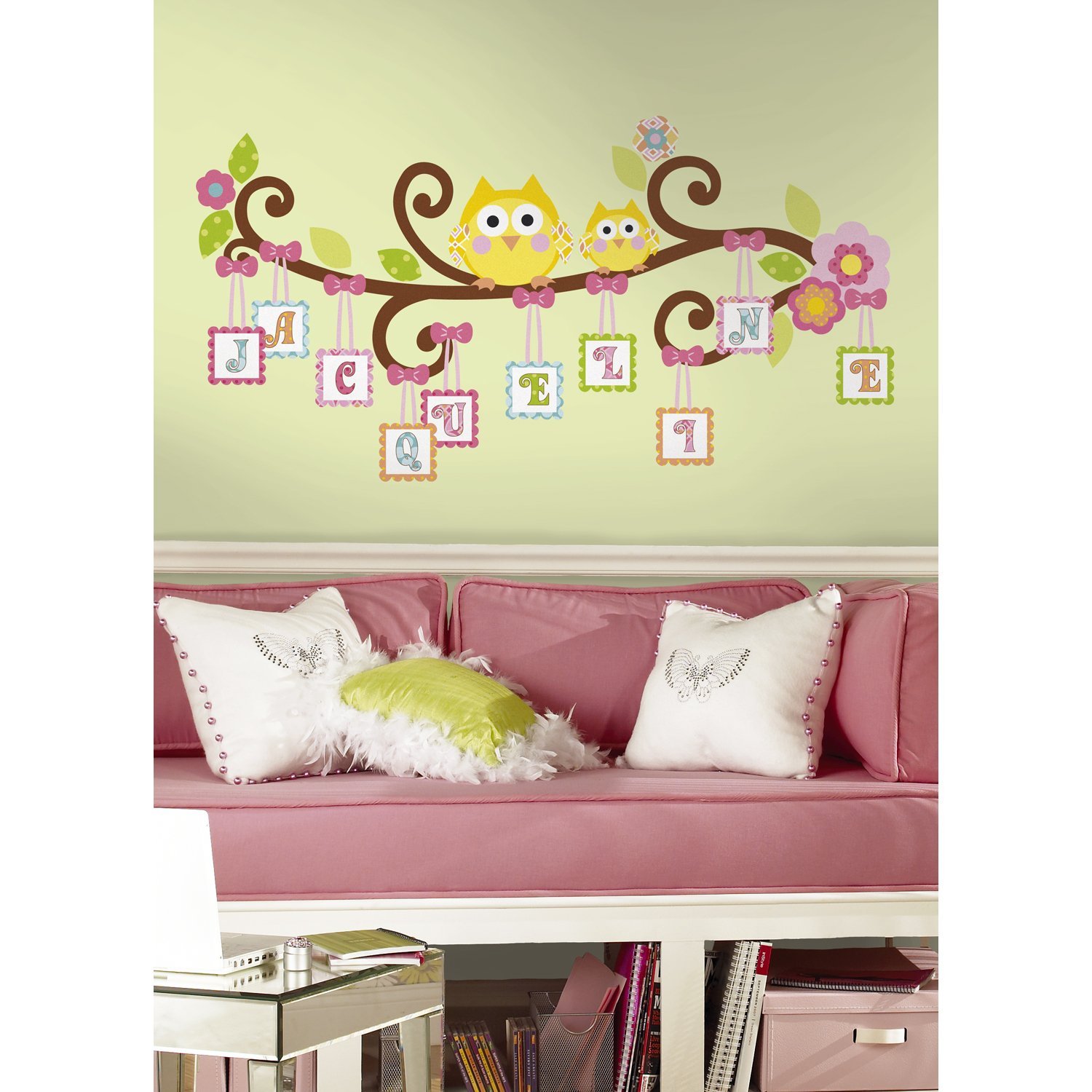 scroll tree letter branch peel and stick giant wall decal wall decals letter