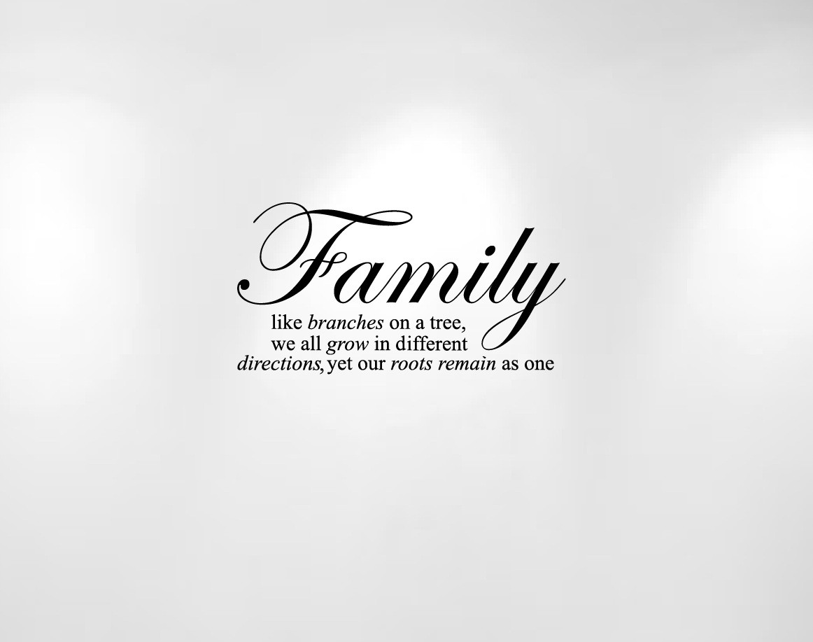 Family Wall Quote Branches Tree Wall