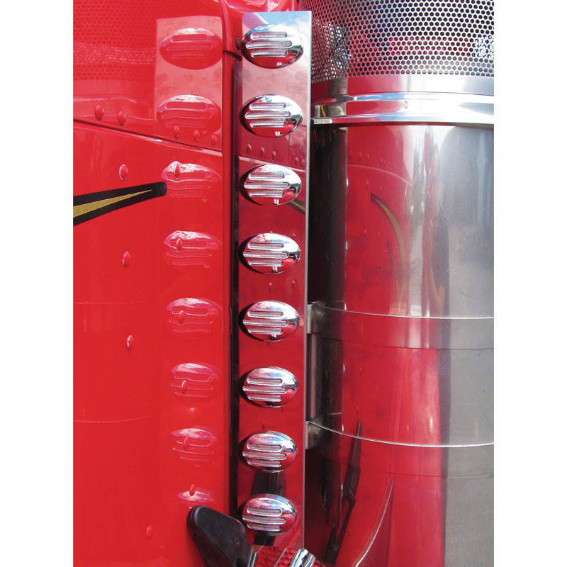 Peterbilt 379 389 Front Air Cleaner Light Bar With Flatline Amber LEDs