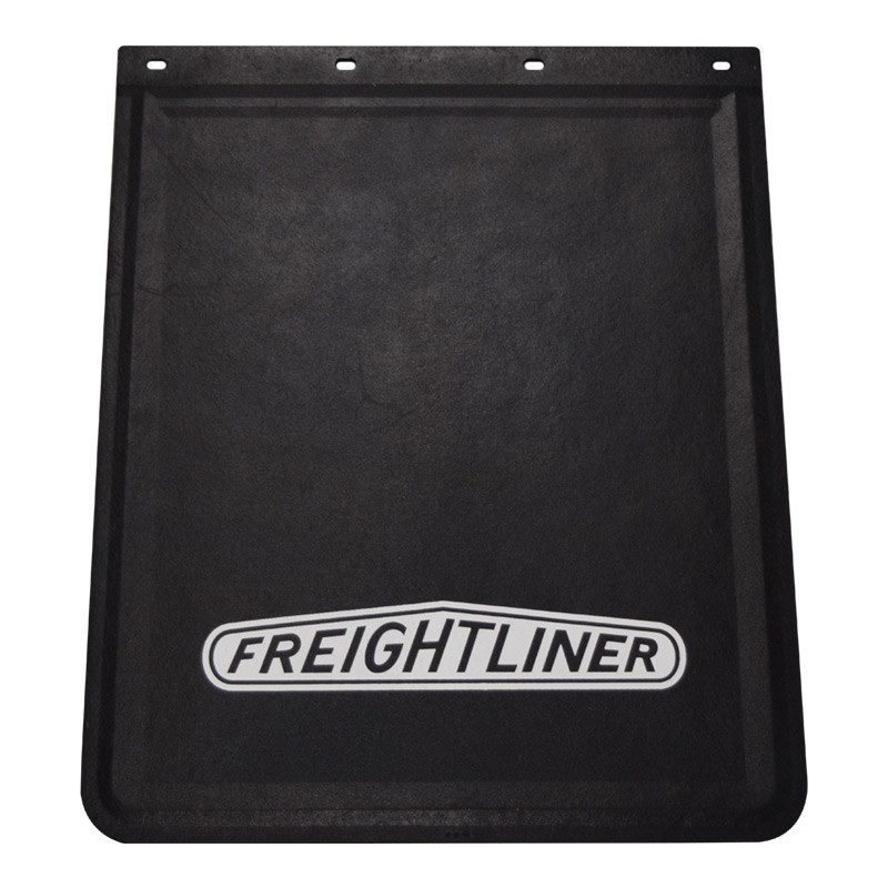 Rubber Mud Flap With White Freightliner Logo 24" x 30" By Grand General