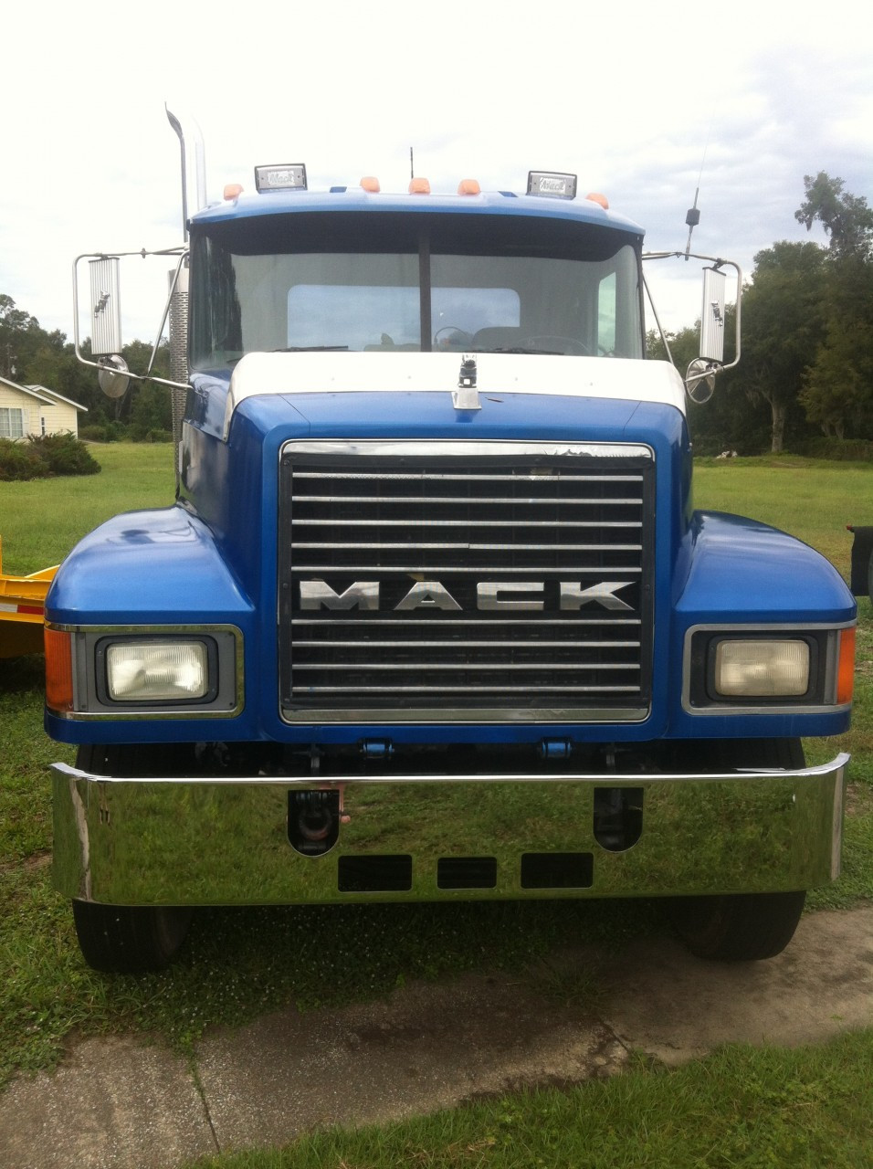 Mack CH 14" Chrome Bumper Set Forward Axle Raney's Truck Parts