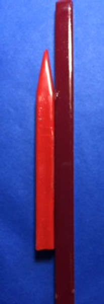 Shown here Red Bankers Sealing Wax (left 5.5" long x 3.8" square) &
Deep Red Bankers Sealing Wax (Right 8.5" long x 3/8" square)