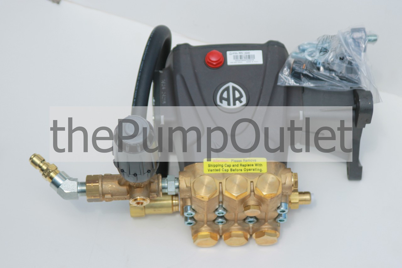 AR Annovi Reverberi RRV4G40 4000 PSI Replacement Pump 1" Horizontal Shaft 8-13 HP