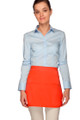 Orange Three Pocket Rounded Waist Apron