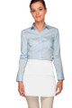 White Three Pocket Rounded Waist Apron