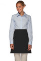  Black No Pocket Half Bistro Waist Apron