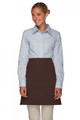 Brown No Pocket Half Bistro Waist Apron