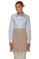 Khaki No Pocket Half Bistro Waist Apron