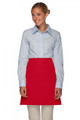 Red No Pocket Half Bistro Waist Apron