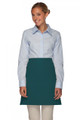 Teal No Pocket Half Bistro Waist Apron