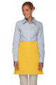 Yellow  No Pocket Half Bistro Waist Apron