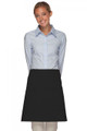   Black- Two Patch Pocket- Half Bistro Apron