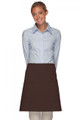 Brown-Two Patch Pocket-Half Bistro Apron