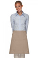 Khaki-Two Patch Pocket-Half Bistro Apron