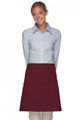 Maroon-Two Patch Pocket-Half Bistro Apron
