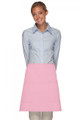 Pink-Two Patch Pocket-Half Bistro Apron