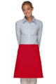 Red-Two Patch Pocket-Half Bistro Apron