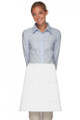 White-Two Patch Pocket-Half Bistro Apron