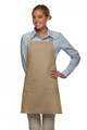 Khaki-Three Pocket-Adjustable Neck- Bib Apron