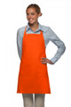 Orange-Three Pocket-Adjustable Neck- Bib Apron