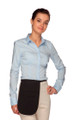Best Black Money Pouch Server Apron- With Attached Belt - Two Pockets and Pencil Divide - 7" W x 12" L -  Item # 350-152