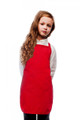 Red-No Pocket- Kids Size Bib Apron